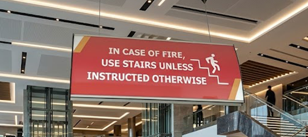 Safety signage board